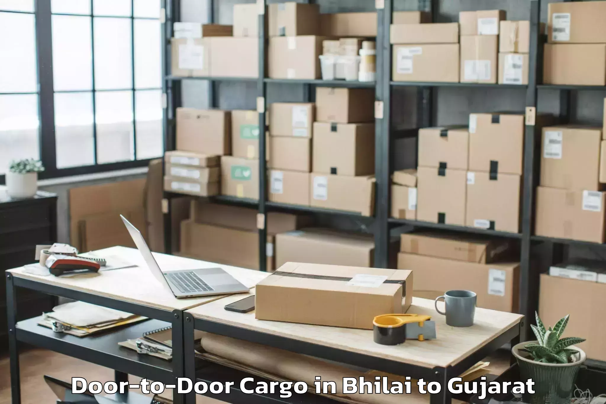 Top Bhilai to Navsari Agricultural Universit Door To Door Cargo Available